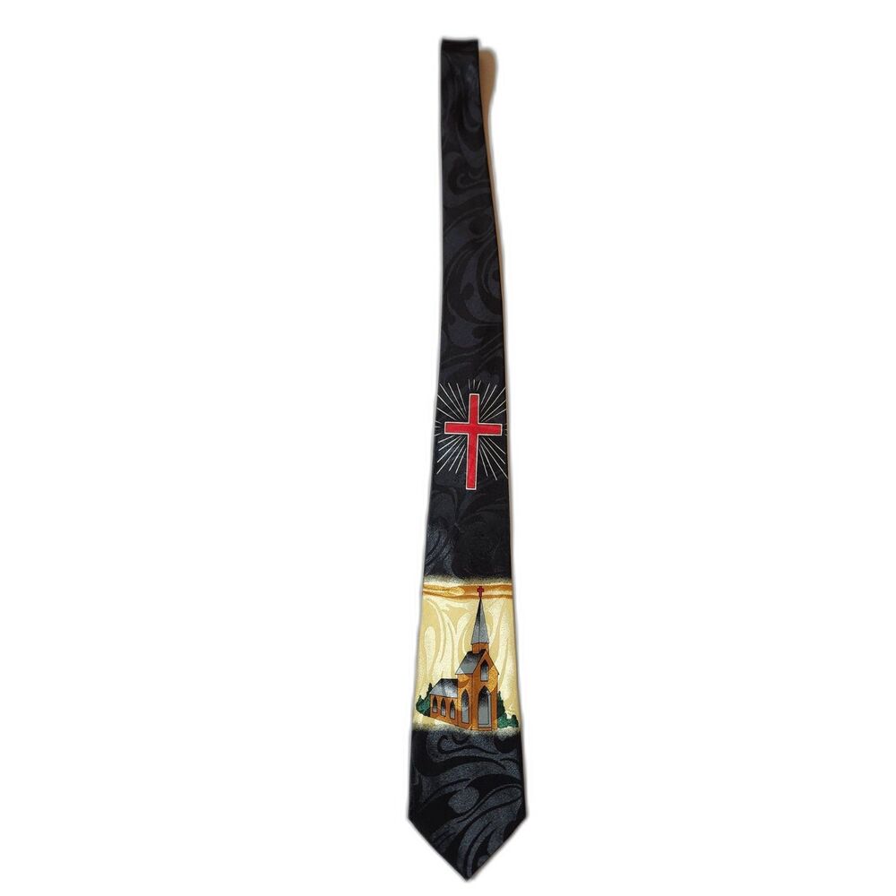 Steven Harris Religious Church Cross Tie – Polyester